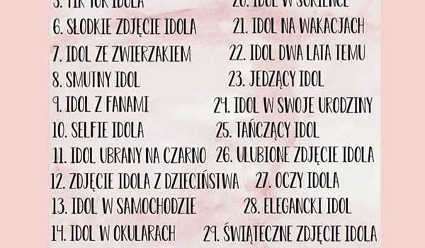 30 dni idola challenge 14#