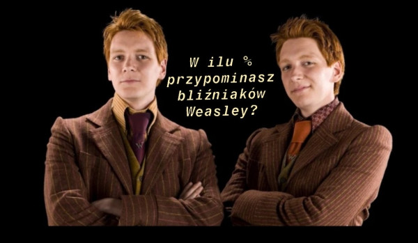 W ilu % przypominasz bliźniaków Weasley?