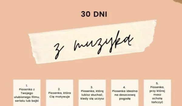 30 dni z muzyką challenge!
