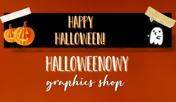 Halloweenowy graphics shop- tła