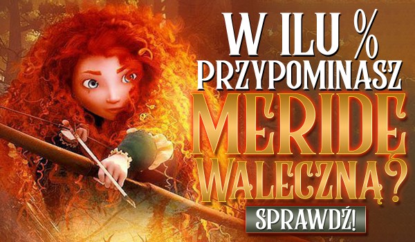 W ilu % przypominasz Meridę Waleczną?