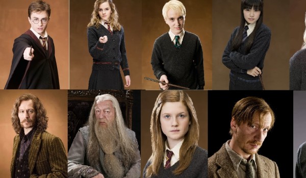 Czy rozpoznasz postacie z Harrego Pottera jako aktorów ?