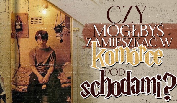Czy mógłbyś zamieszkać w komórce pod schodami?