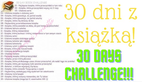 30 days challenge!-książki!#1