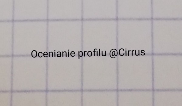 Ocenienie profili – @Cirrus