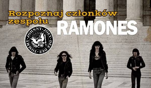 Rozpoznaj członków zespołu Ramones!