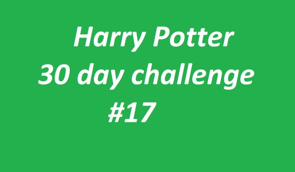 Harry Potter 30 day challenge #17