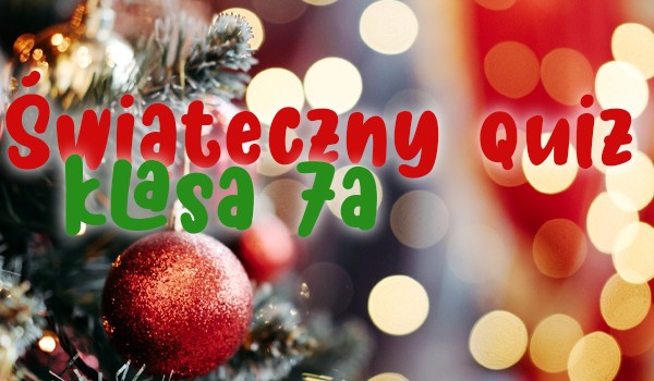 Quiz klasa7a