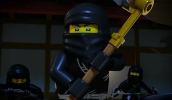Rozpoznasz rozmyte postacie z Ninjago? Kolor czarny.