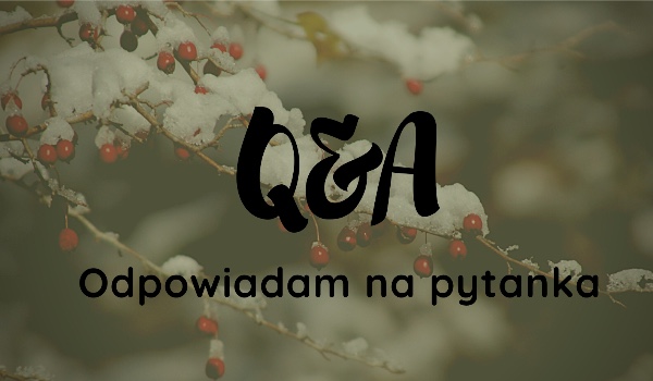 Q&A | pytanka od AliusAcademy10