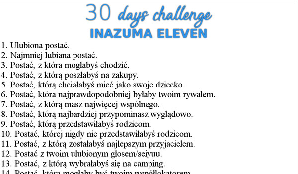 #7 30 days challenge INAZUMA ELEVEN