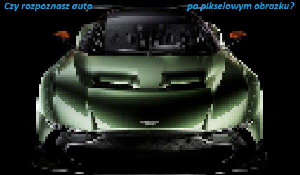 Rozpoznasz auto po jego piksel-owym obrazku?