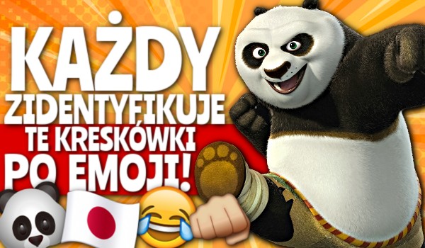 Każdy zidentyfikuje te kreskówki po emoji!