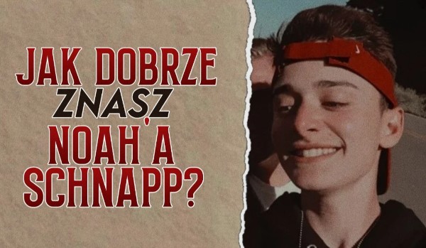 Jak dobrze znasz Noah’a Schnapp?