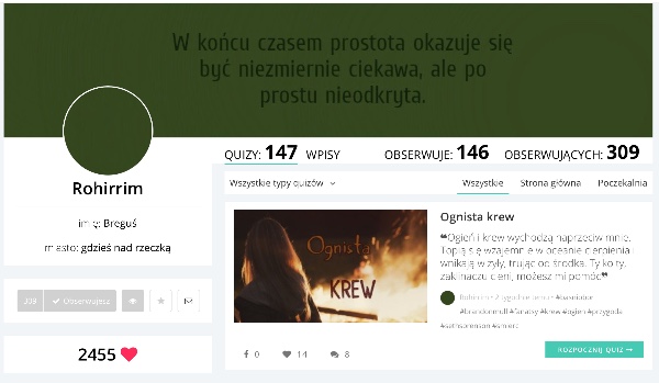 Ocenianie profili – Rohirrim