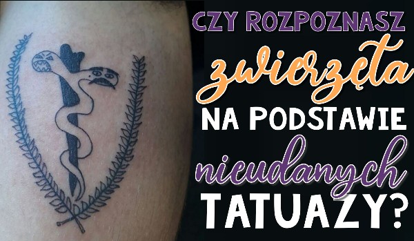 Czy rozpoznasz zwierzęta na podstawie nieudanych tatuaży?