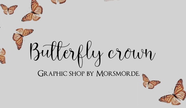 Butterfly crown | Graphic shop | regulamin i portfolio
