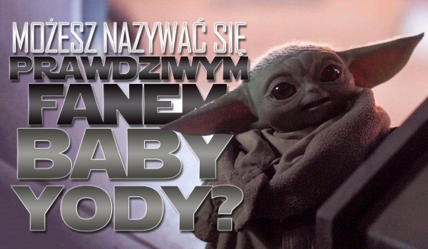 Czy możesz nazywać się prawdziwym fanem Baby Yody?