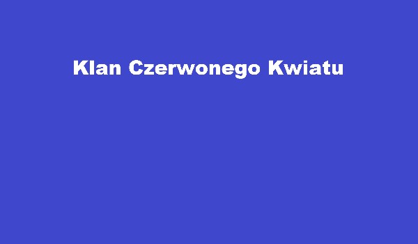 Klan Czerwonego Kwiatu #1