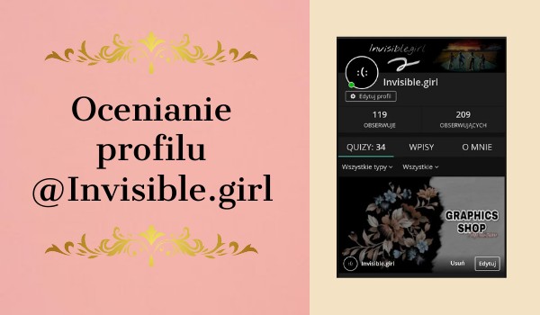 Ocenianie profilu @Invisible.girl