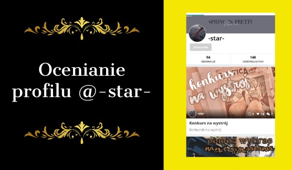 Ocenianie profilu @-star-