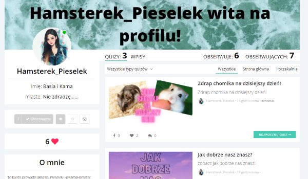 Ocenianie profilu @Hamsterek_pieselek