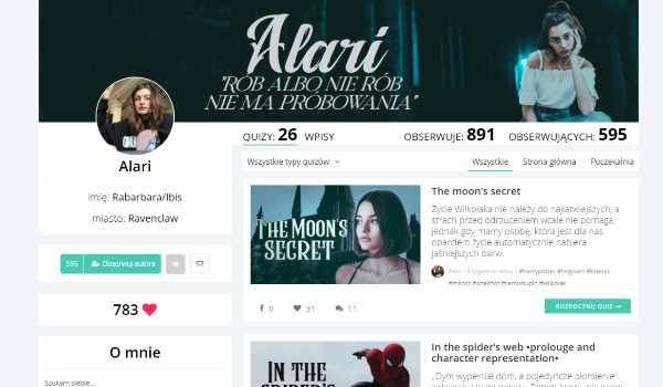 Ocenianie profilu @Alari