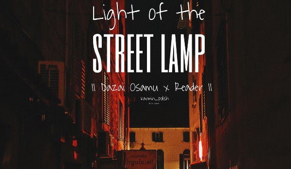 Light of street lamp |Dazai Osamu x Reader| — 6