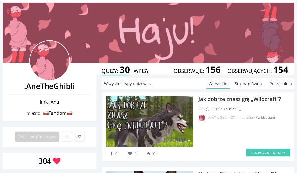 Ocenianie profilu .AneTheGhibli