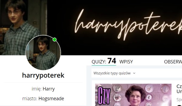 Wywiad z @harrypoterek