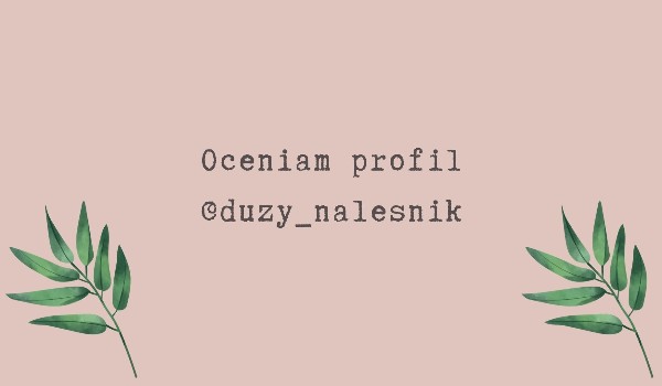 Oceniam profil @duzy_nalesnik