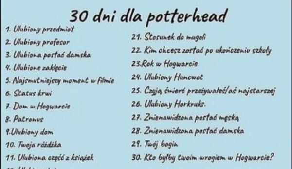 30 dni dla potterhead