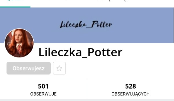 Oceniam profil– @Lileczka_Potter