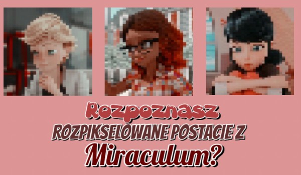 Rozpoznasz rozpikselowane postacie z „Miraculum”?