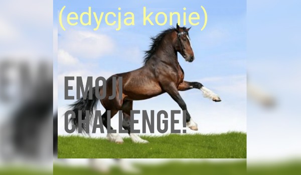 Emoji challenge – edycja KONIE !