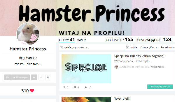Ocenianie profili! ~ @Hamster.Princess