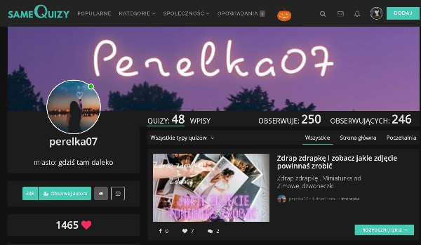 Ocenianie profili – perelka07