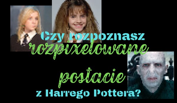 Czy rozpoznasz rozpixelowane postacie z Harrego Pottera?