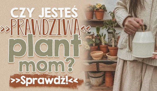 Czy jesteś prawdziwą plant mom?