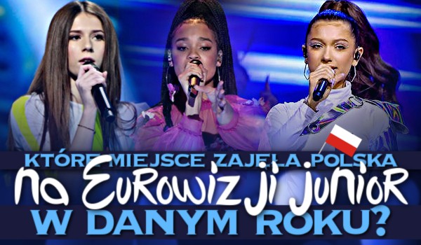 Które miejsce zajęła Polska na Eurowizji Junior w danym roku?