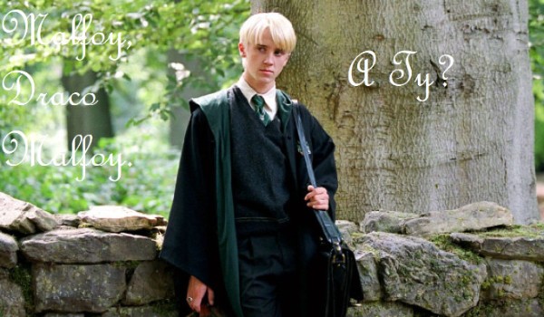 Malfoy, Draco Malfoy. A ty?