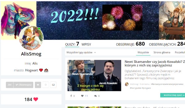 Ocenianie profilu @AlisSmog