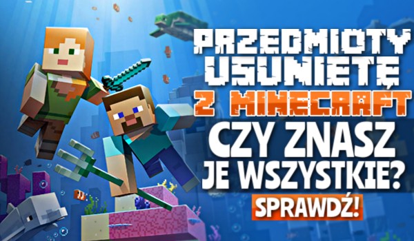 Przedmioty usunięte z Minecraft — Czy znasz je wszystkie?