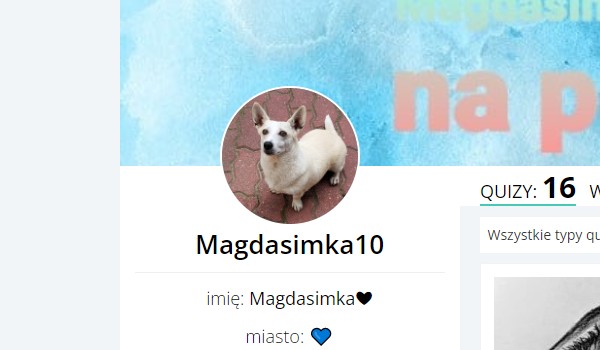 Ocenianie profilu @Magdasimka10