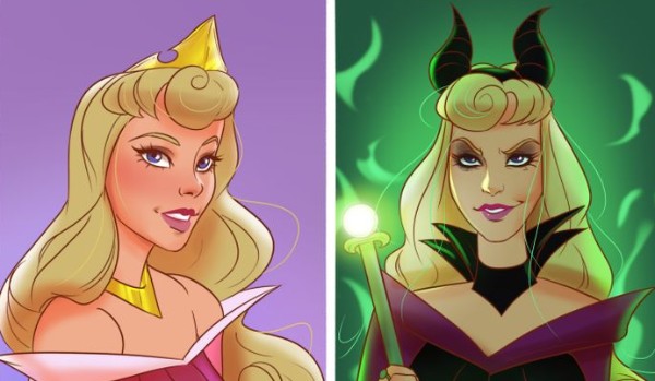 Czy rozpoznasz księżniczki Disneya w rolach czarnych charakterów?