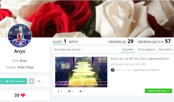 Ocenianie profili! – @Anyo