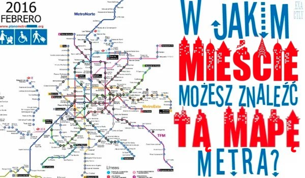 W jakim mieście możesz spotkać tę mapę metra?