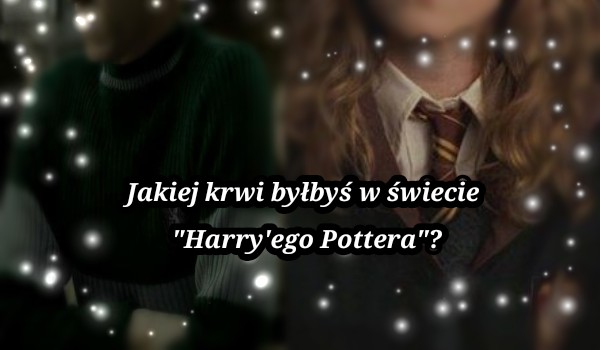 Jakiej krwi byłbyś w świecie „Harry’ego Pottera”?