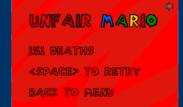 150 śmierci unfair mario