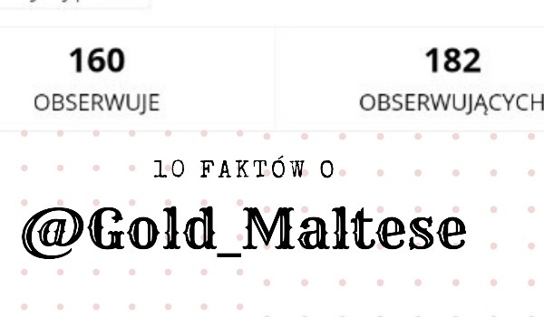 10 faktów o @Gold_Maltese „czyli 10 faktów o mnie”
